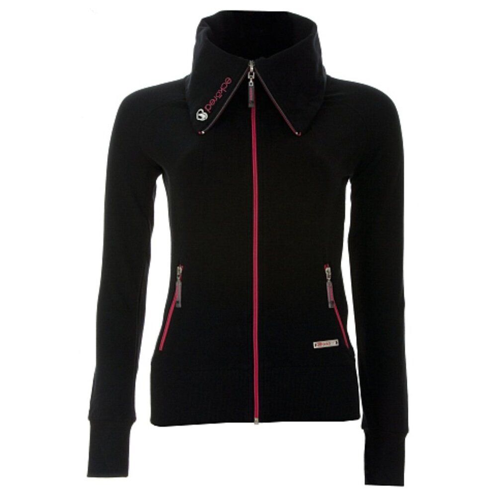 Ecko Red by Mark Ecko funnel neck black track zip jacket vintage Y2K XS